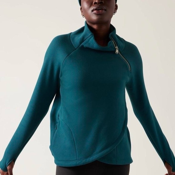 Athleta Cozy Karma Asym Pullover - Picture 1 of 10